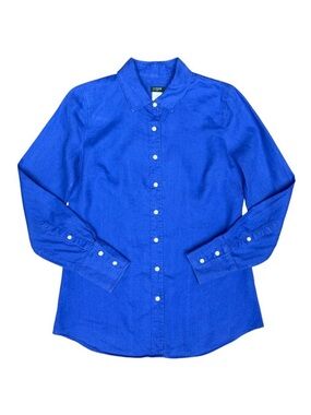 EUC Women's J.‎ CREW Pure Linen The Perfect Button Up | Size XS